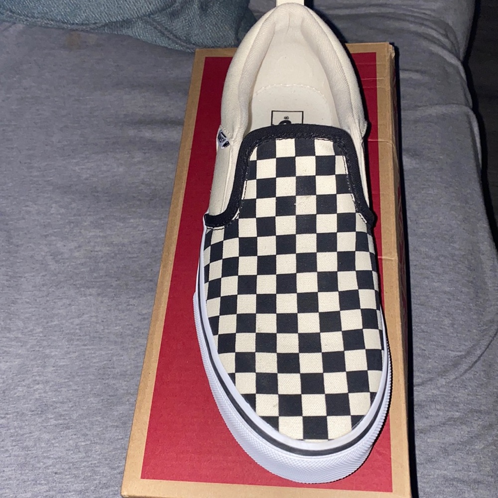 Checkers Black/Natural Vans